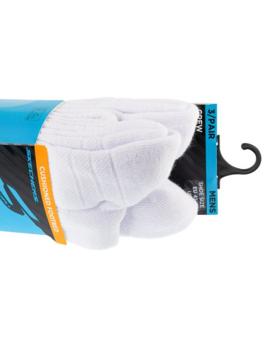Skechers 3pk mens pf pball crew socks s01373hp-wbk białe 41-46