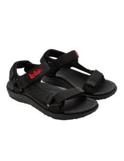 Lee cooper buty męskie sandały na rzepy na lato na plażę lekkie czarne