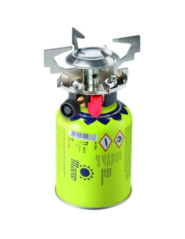 Kuchenka turystyczna na gaz na kartusze gazowe (gwint lub zawór) atos piezo zapalnik 1.8kw
