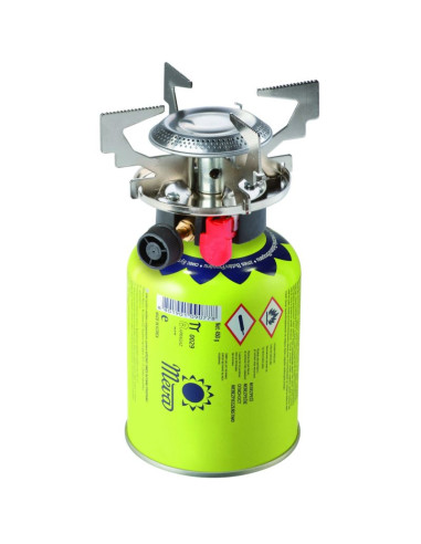 Kuchenka turystyczna na gaz na kartusze gazowe (gwint lub zawór) atos piezo zapalnik 1.8kw