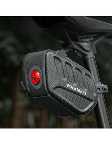 Torba podsiodłowa rockbros c61 - twarda skorupa, pod lampkę