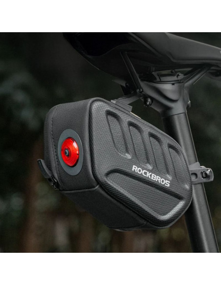 Torba podsiodłowa rockbros c61 - twarda skorupa, pod lampkę