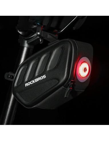 Torba podsiodłowa rockbros c61 - twarda skorupa, pod lampkę