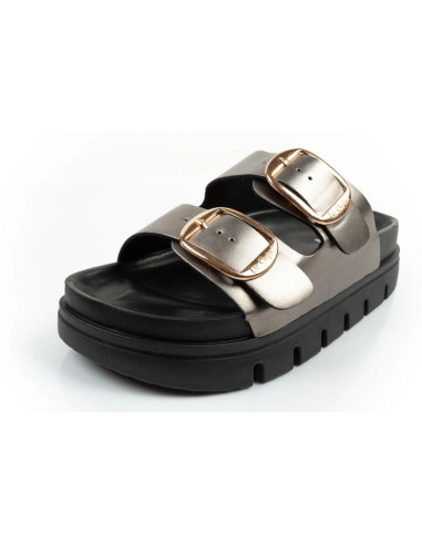 Lee cooper buty laczki damskie klapki srebrne wygodne platforma modne