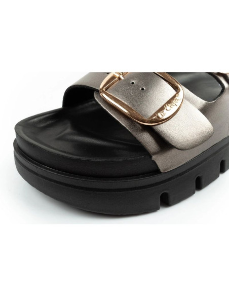 Lee cooper buty laczki damskie klapki srebrne wygodne platforma modne