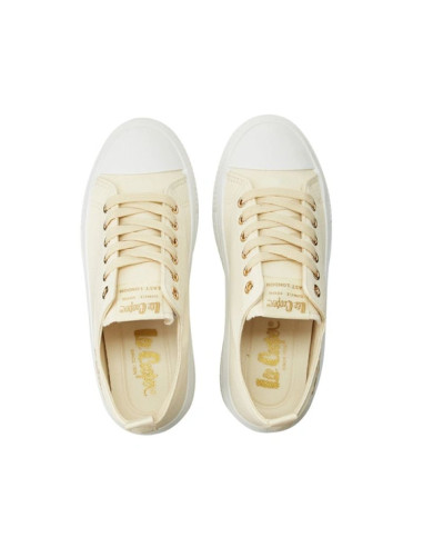 Lee cooper buty damskie sportowe trampki beżowe platforma modne