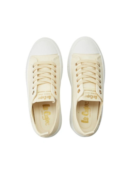 Lee cooper buty damskie sportowe trampki beżowe platforma modne