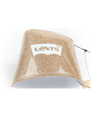 Levi's klapki sportowe damskie laczki wygodne buty brokatowe modne