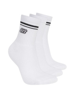 Skechers 3pk wpk wmn ls low crew s601827-wht białe 39-42