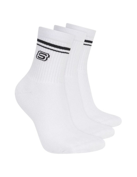 Skechers 3pk wpk wmn ls low crew s601827-wht białe 39-42