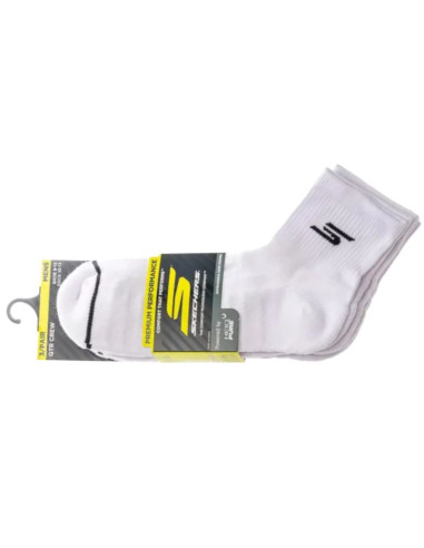 Skechers 3pk mens qtr prem basic socks s119050h-wht białe 43-46