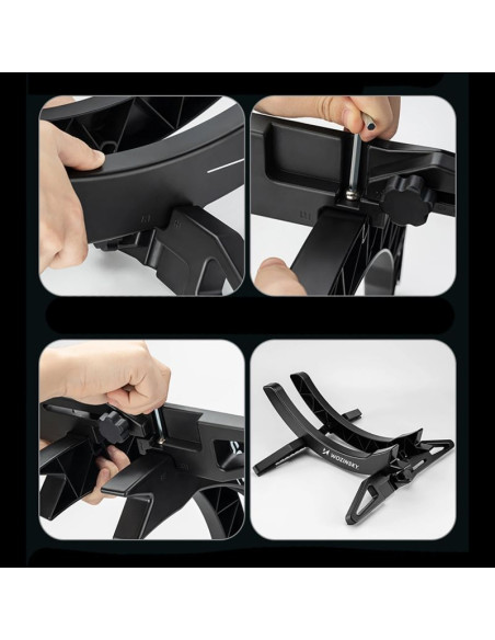 Stojak rowerowy wozinsky wsr-02 serwisowy stabilny na koło roweru - czarny