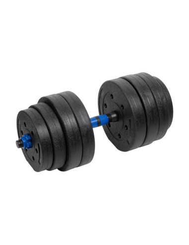 Hantel bitumiczny regulowany z łącznikiem 1x20kg rebel active