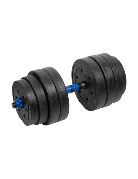 Hantel bitumiczny regulowany z łącznikiem 1x20kg rebel active