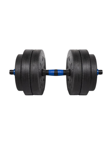 Hantel bitumiczny regulowany z łącznikiem 1x20kg rebel active
