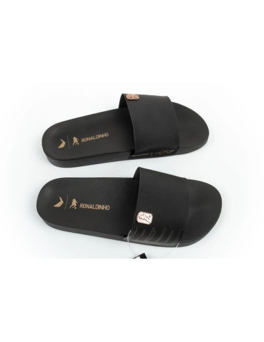 Rider buty klapki męskie sportowe r10 slide wygodne czarne laczki