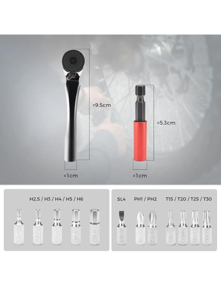 Rockbros zestaw narzędzi rowerowych 12w1 430034001