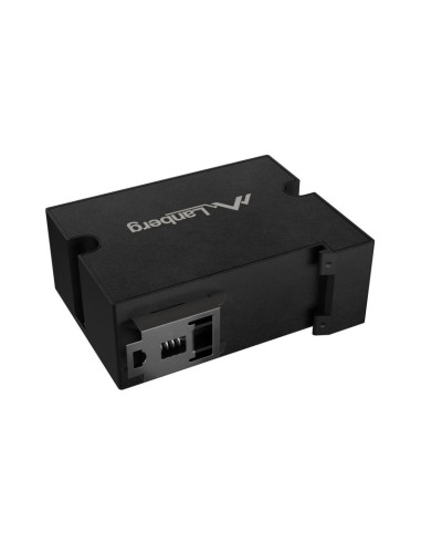 Lanberg switch poe extender 1xin 3xout 100mb fast ethernet din rail 30w