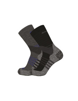 Salomon x ultra access crew 2-pack r+l anthracite-black lc2083200