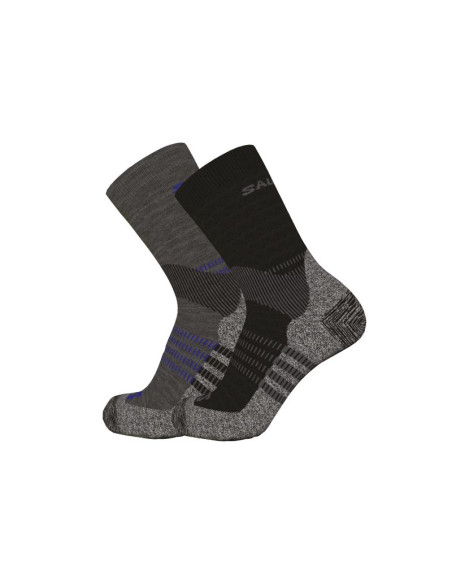 Salomon x ultra access crew 2-pack r+l anthracite-black lc2083200