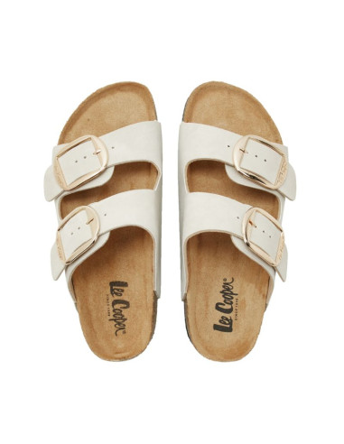 Klapki damskie lee cooper jasny beż lcw-26-35-4454la