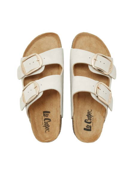 Klapki damskie lee cooper jasny beż lcw-26-35-4454la