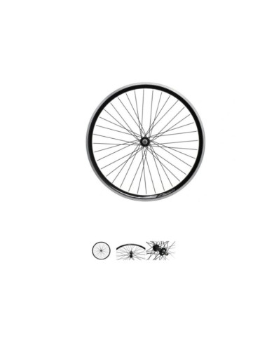 Koło 27,5'' przód v-brake o-czarna/p-czarna