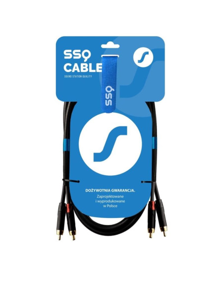 Ssq rcarca2 - kabel 2xrca- 2xrca 2 metrowy