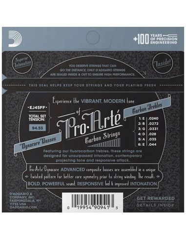 Daddario ej45 ff - struny do gitary klasycznej