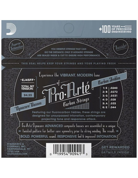 Daddario ej45 ff - struny do gitary klasycznej