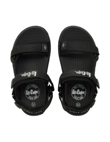 Sandały dla dzieci lee cooper czarne lcw-26-34-4436k