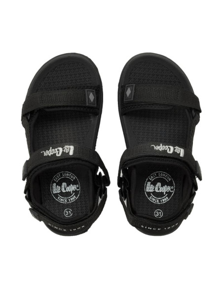 Sandały dla dzieci lee cooper czarne lcw-26-34-4436k