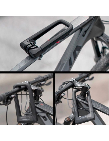 Zapięcie rowerowe rockbros rks626-bku-lock - czarne