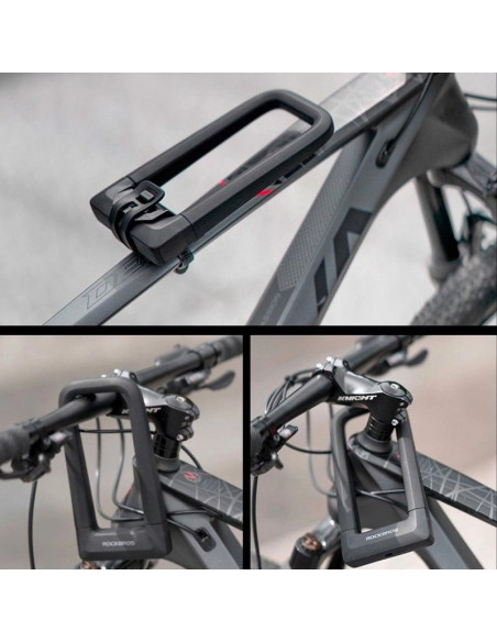 Zapięcie rowerowe rockbros rks626-bku-lock - czarne