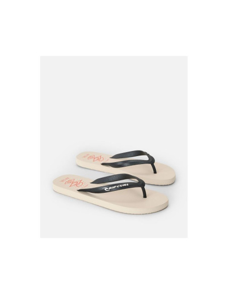 Japonki męskie rip curl icons of surf bloom open toe beżowe