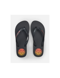 Japonki męskie rip curl icons of surf bloom open toe czarne