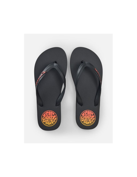 Japonki męskie rip curl icons of surf bloom open toe czarne