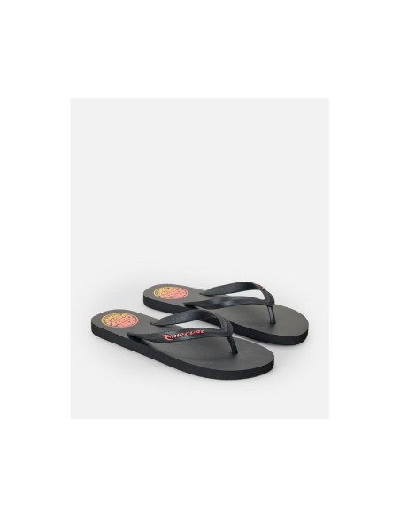 Japonki męskie rip curl icons of surf bloom open toe czarne