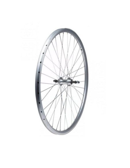 Koło 26'' tył woln. stożek o-srebrna/p-srebrna