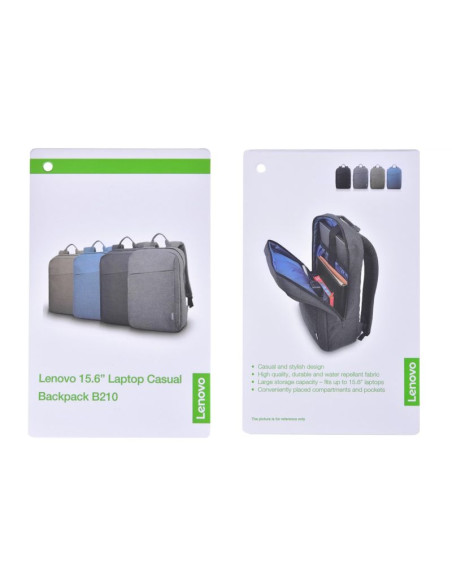 Plecak lenovo 15.6 laptop casual backpack b210 green