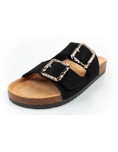 Lee cooper buty laczki damskie klapki wsuwane czarne zamsz wygodne lekkie