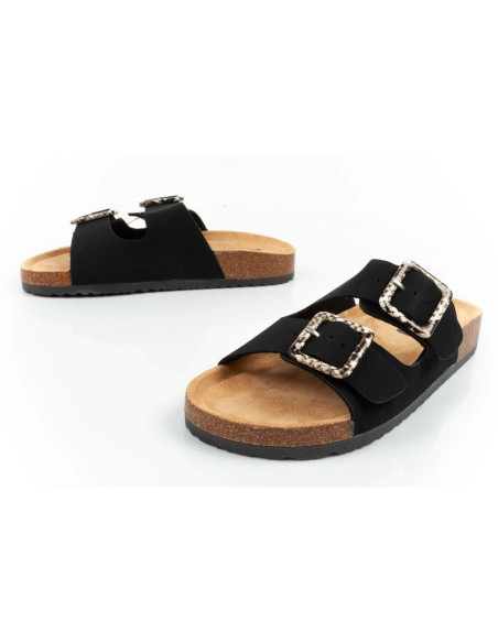 Lee cooper buty laczki damskie klapki wsuwane czarne zamsz wygodne lekkie