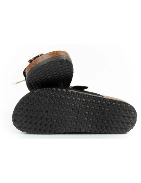 Lee cooper buty laczki damskie klapki wsuwane czarne zamsz wygodne lekkie