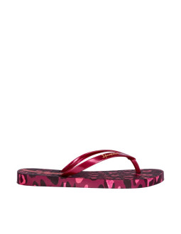 Klapki damskie ipanema animal print różowe 83846-bp657