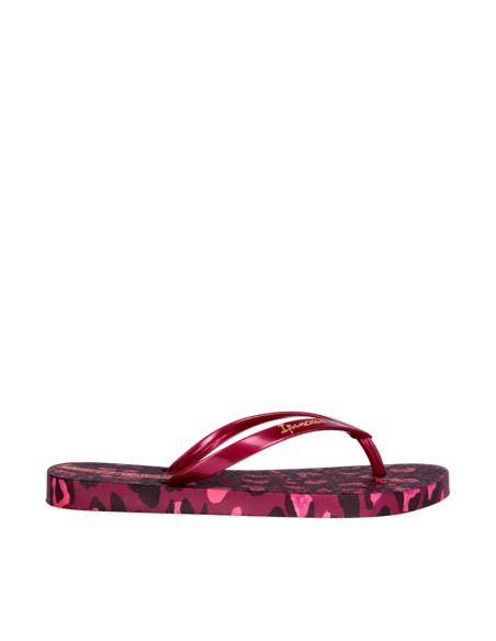 Klapki damskie ipanema animal print różowe 83846-bp657