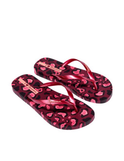 Klapki damskie ipanema animal print różowe 83846-bp657 2