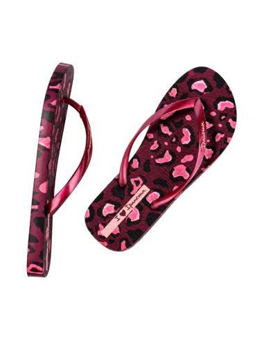 Klapki damskie ipanema animal print różowe 83846-bp657