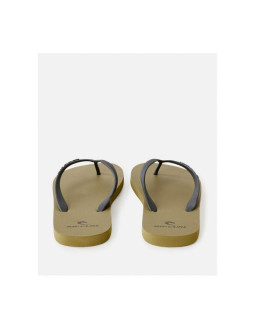 Japonki plażowe rip curl brand logo bloom open toe oliwkowe 2