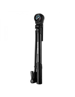 Pompka rowerowa rockbros 42310006001 z manometrem - czarna