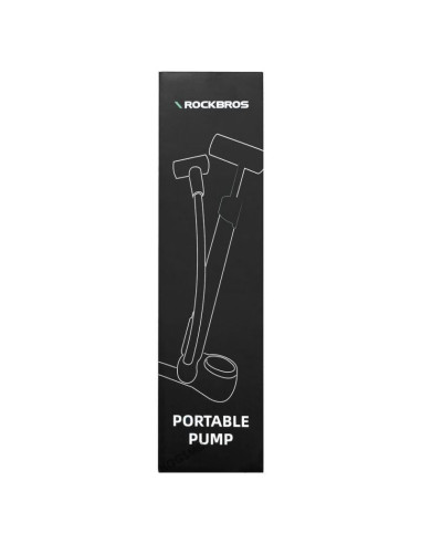 Pompka rowerowa rockbros 42310006001 z manometrem - czarna